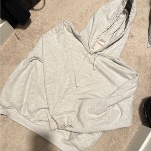 TNA Light Gray Fleece Hoodie